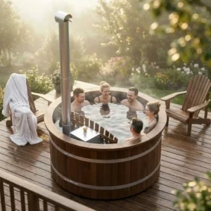 Hot Tub met Interne kachel - Tot 6 personen