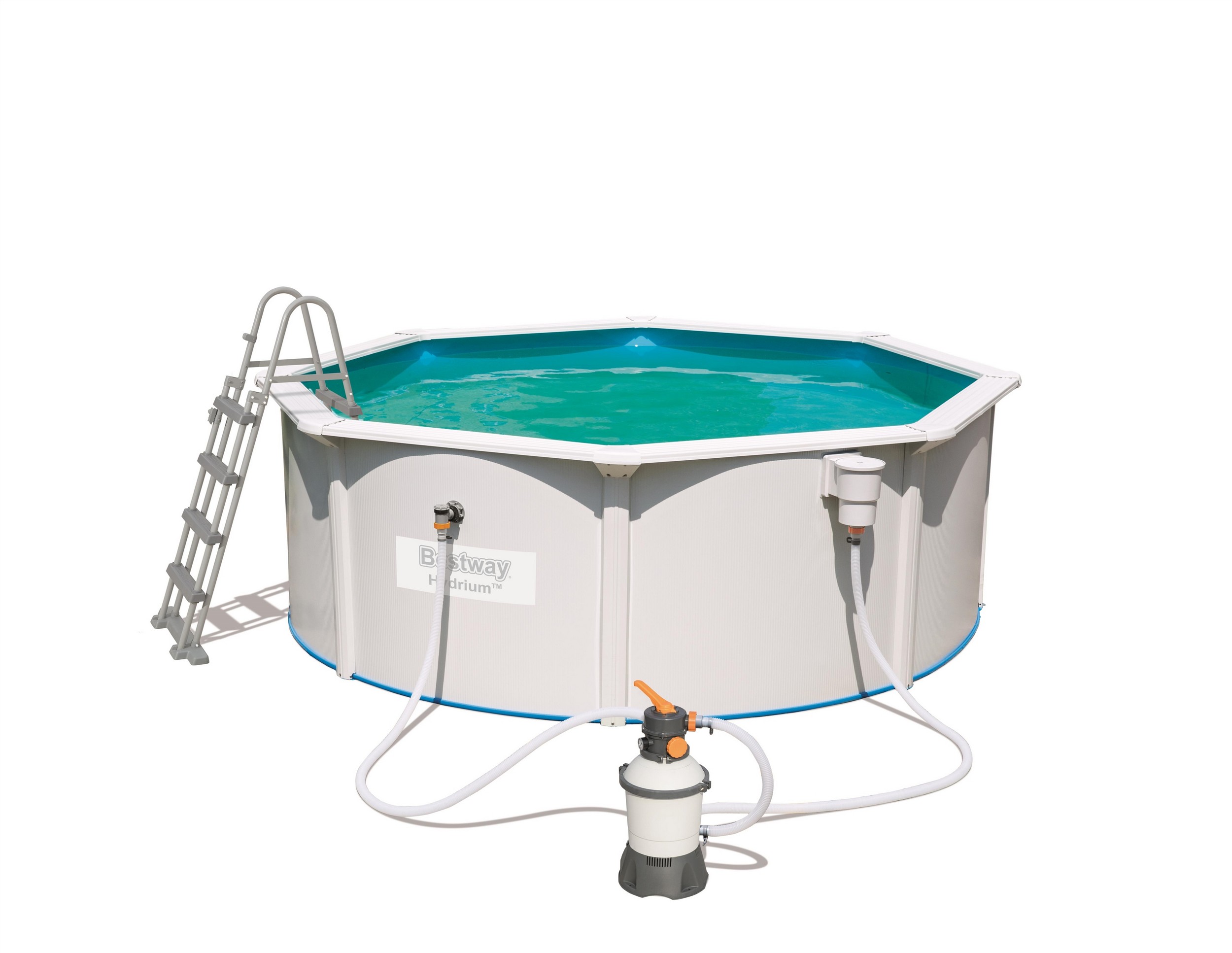 Bestway zwembad hydrium set (zandfilter) rond 366 - Afbeelding 2