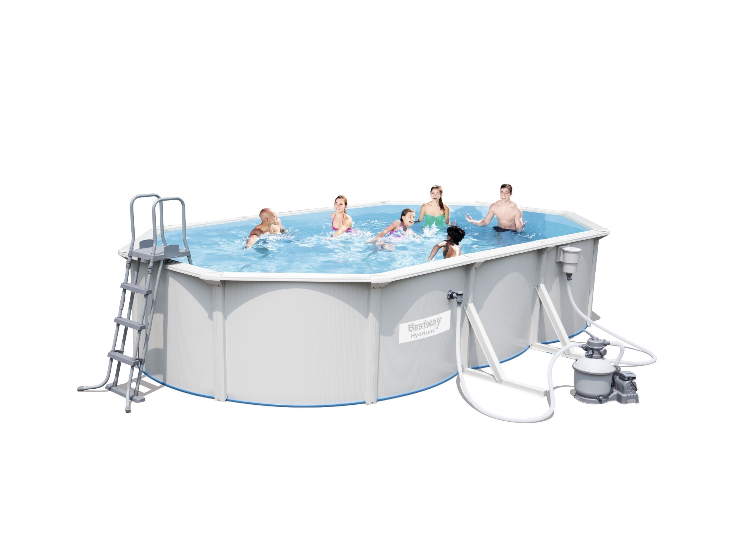 Bestway zwembad hydrium set (zandfilter) ovaal 610 - Afbeelding 3