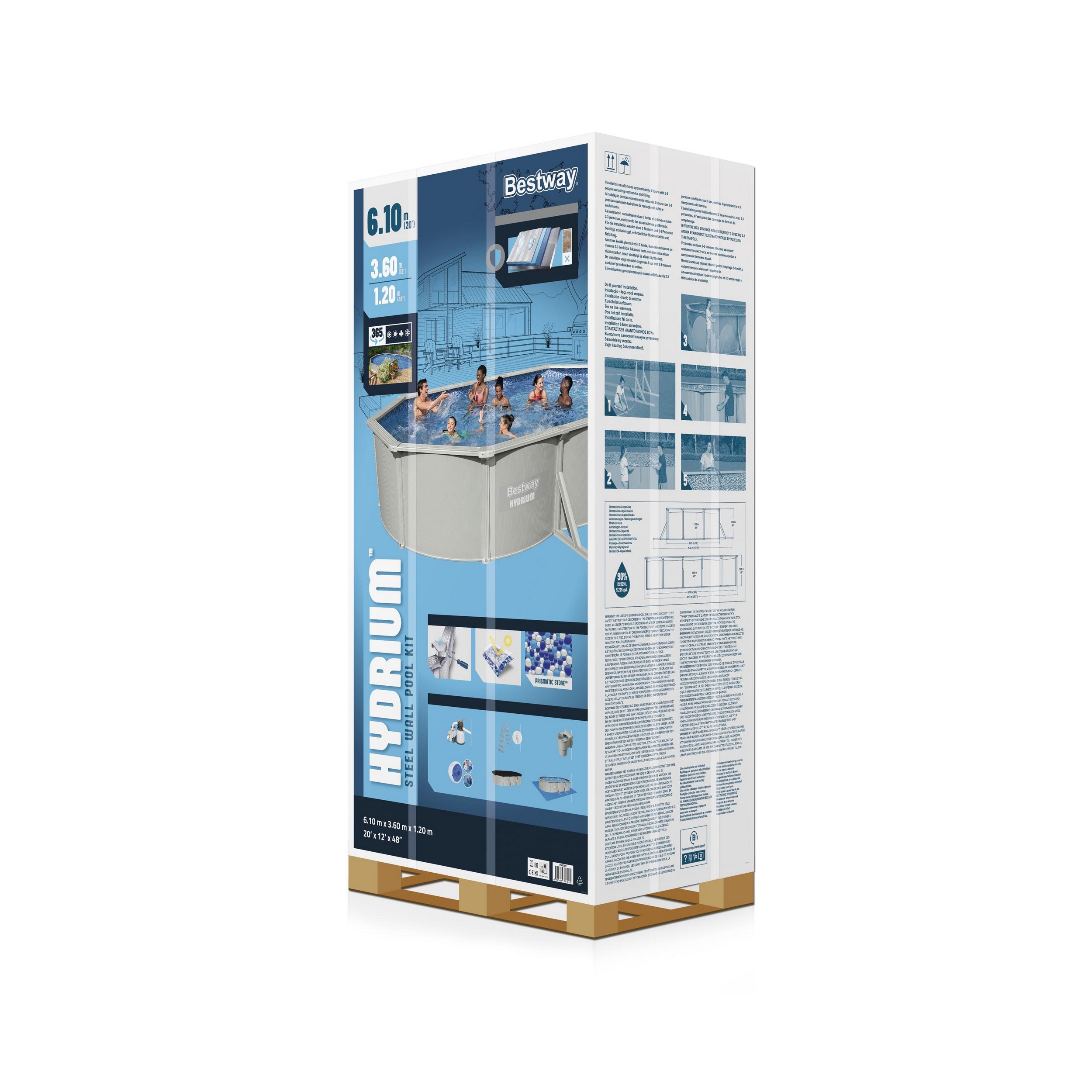Bestway zwembad hydrium set (zandfilter) ovaal 500 - Afbeelding 9