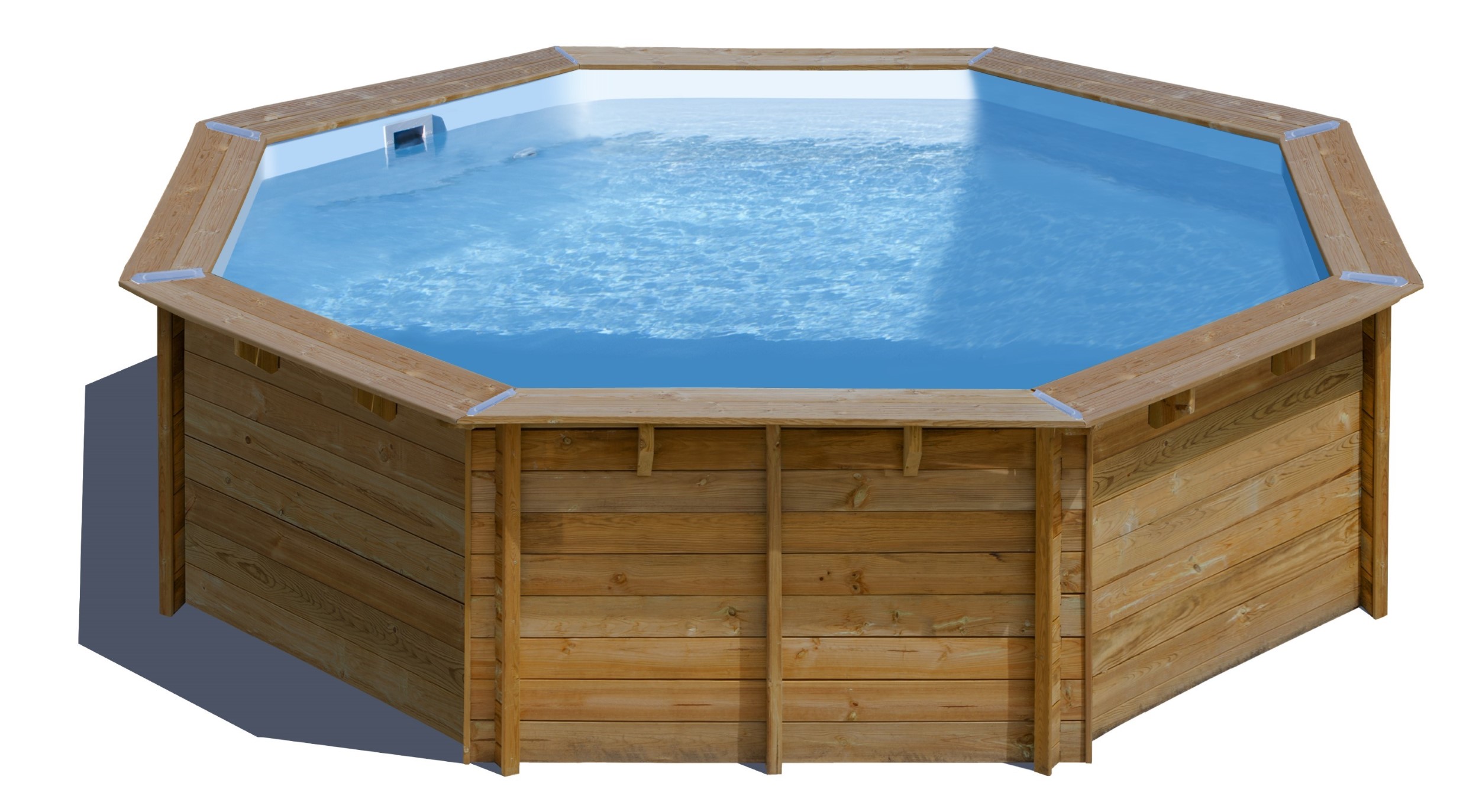 Gre zwembad normandie set grenen rond 500 - Afbeelding 2