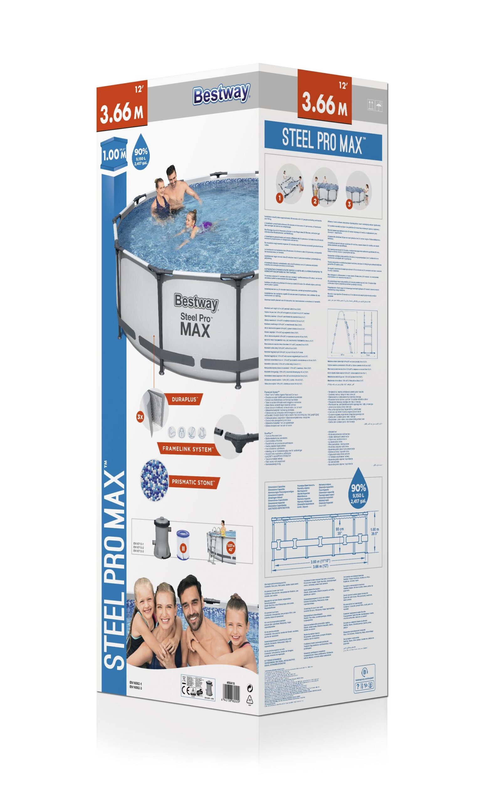Bestway zwembad steel pro max set rond 366x100 - Afbeelding 5