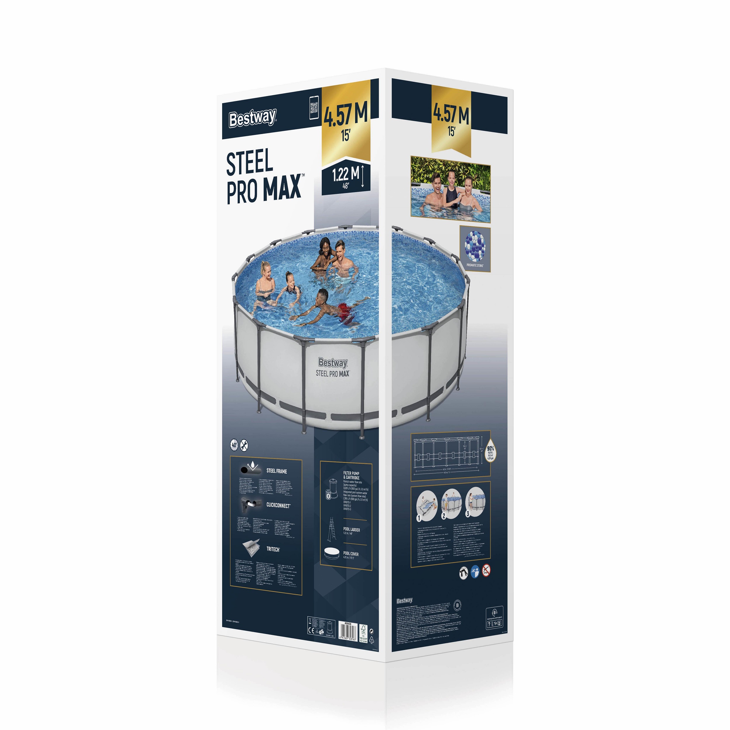 Bestway zwembad steel pro max set rond 457x122 - Afbeelding 6