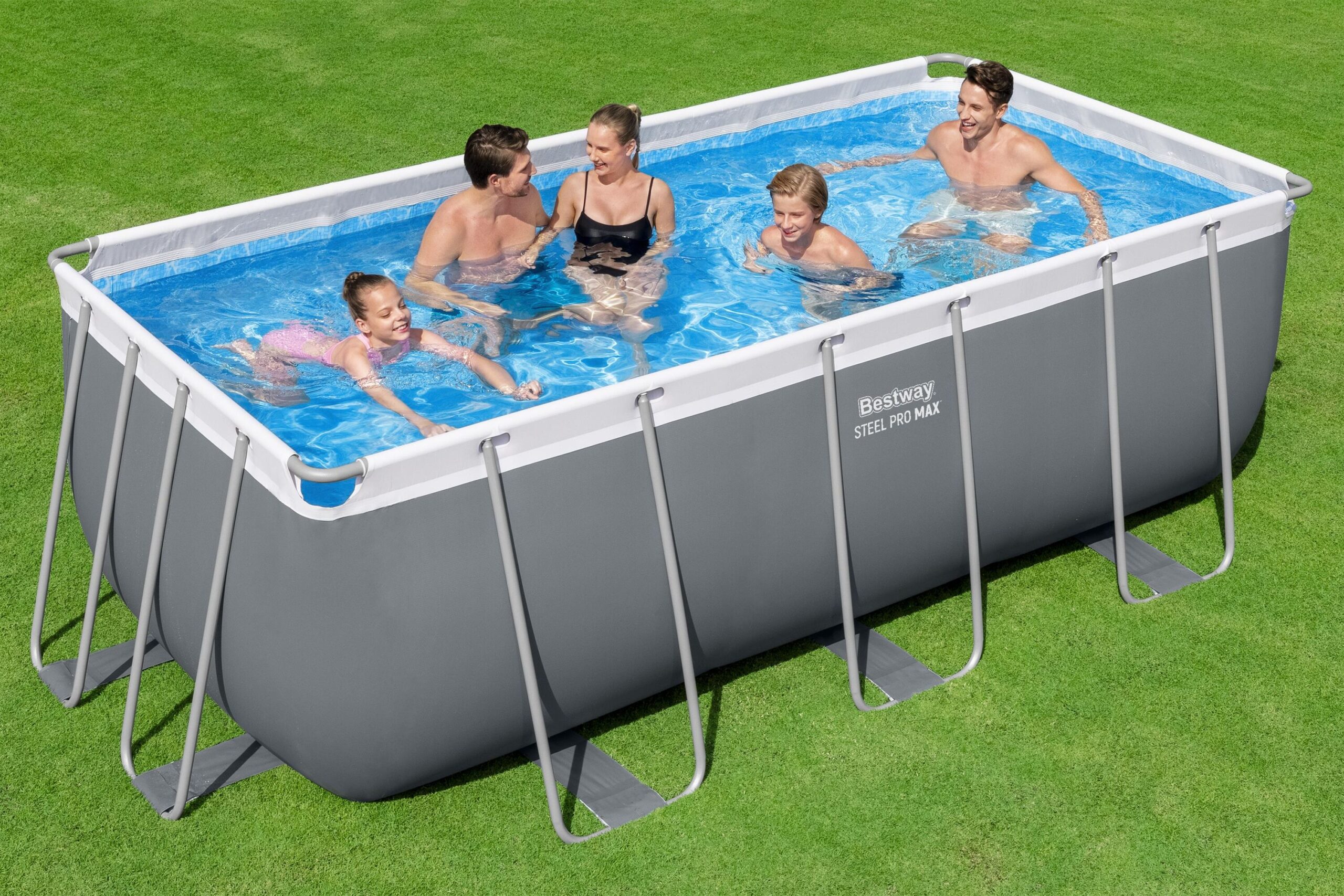Bestway zwembad steel pro max set rechthoek 412