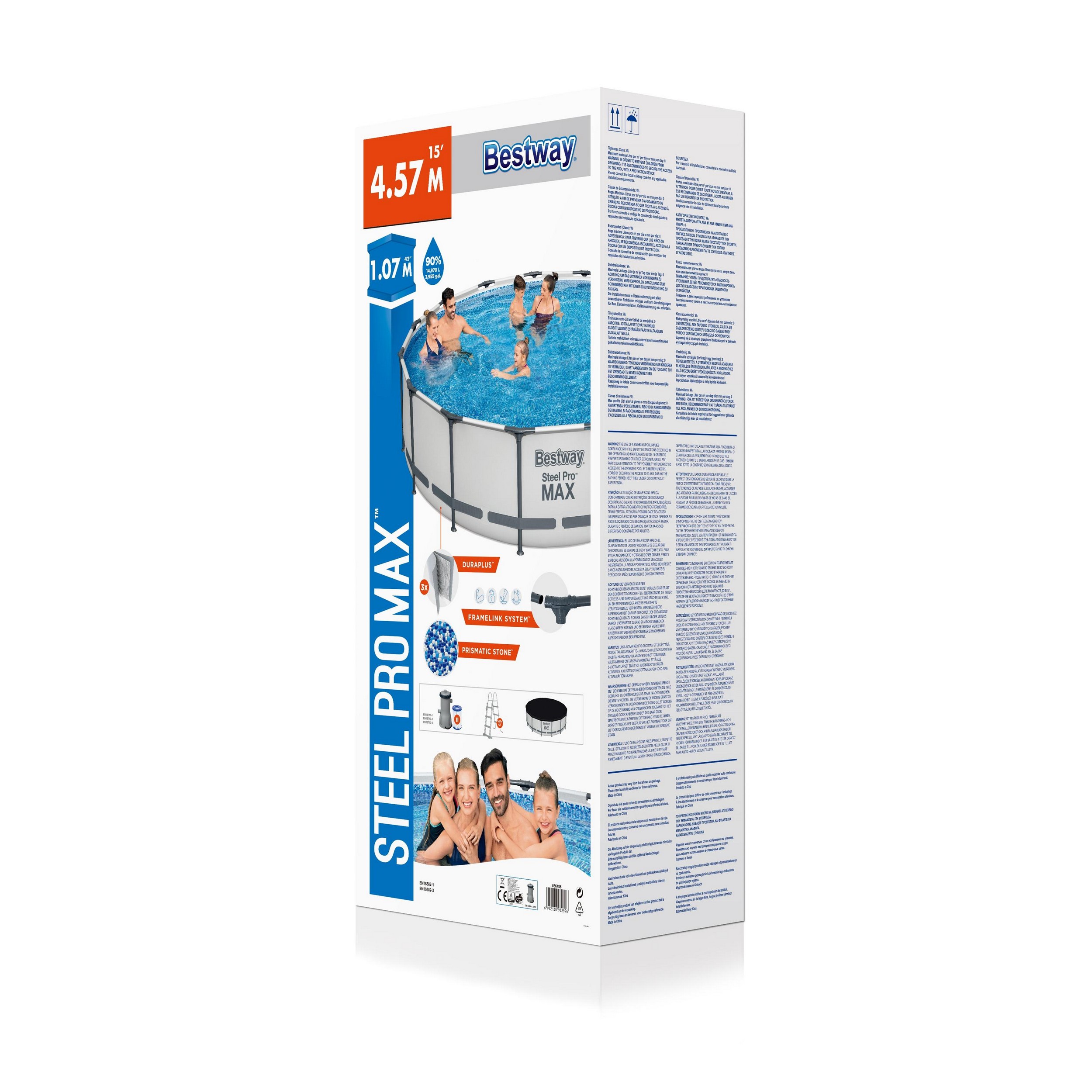 Bestway zwembad steel pro max set rond 457x107 - Afbeelding 9