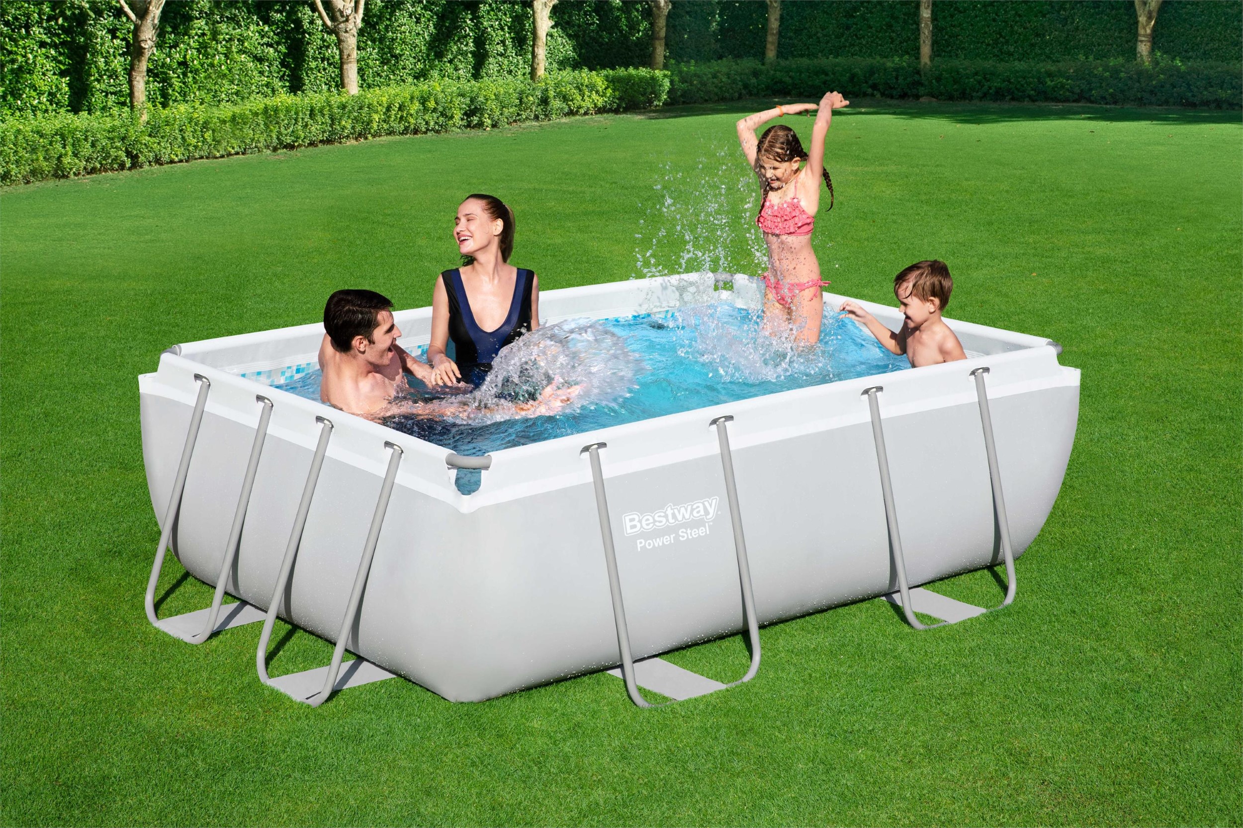 Bestway zwembad steel pro max set rechthoek 282