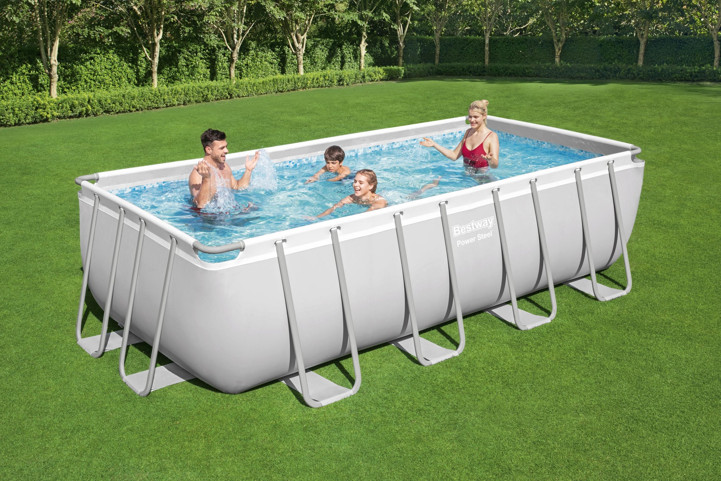 Bestway zwembad steel pro max set rechthoek 488 - Afbeelding 6