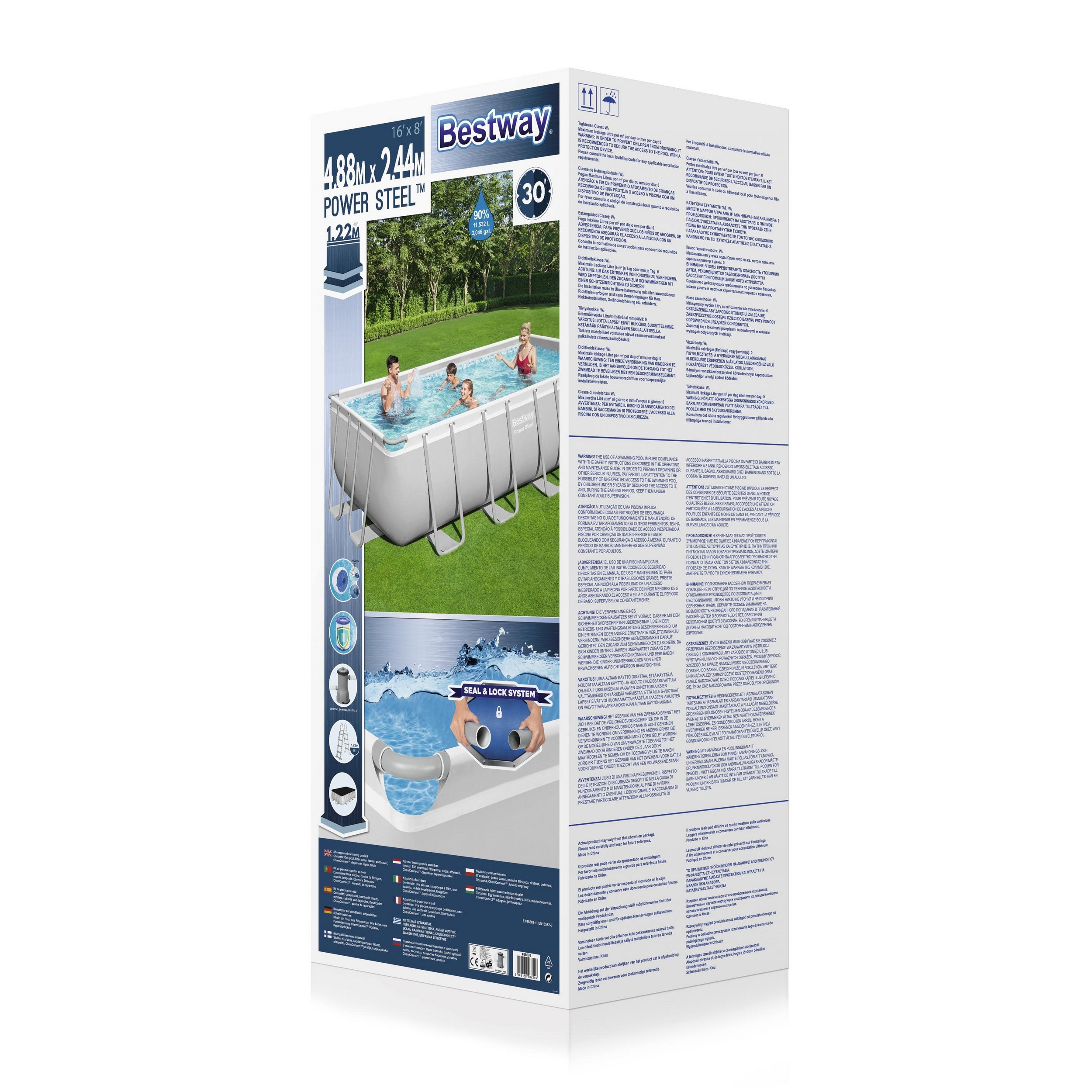 Bestway zwembad steel pro max set rechthoek 488 - Afbeelding 9