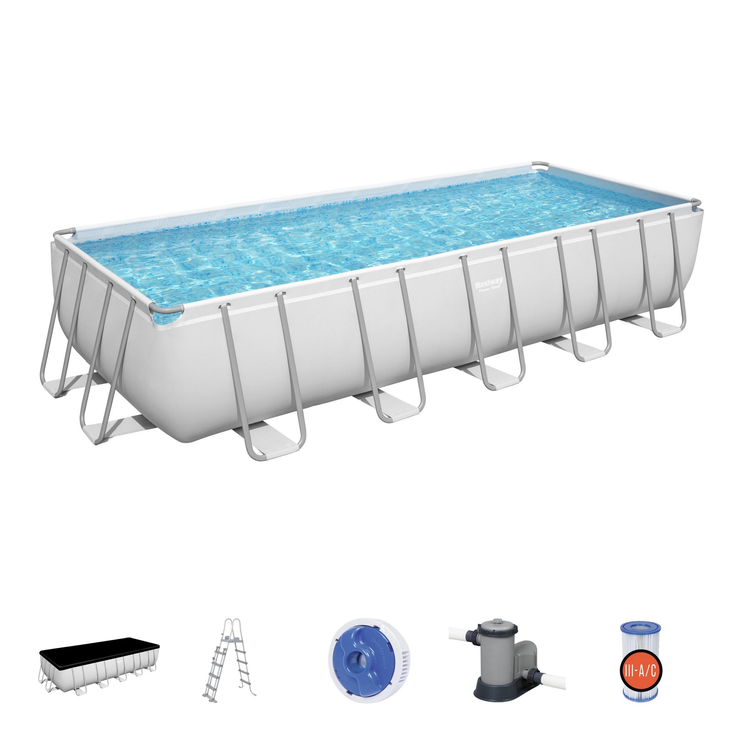 Bestway zwembad steel pro max set rechthoek 640 - Afbeelding 2
