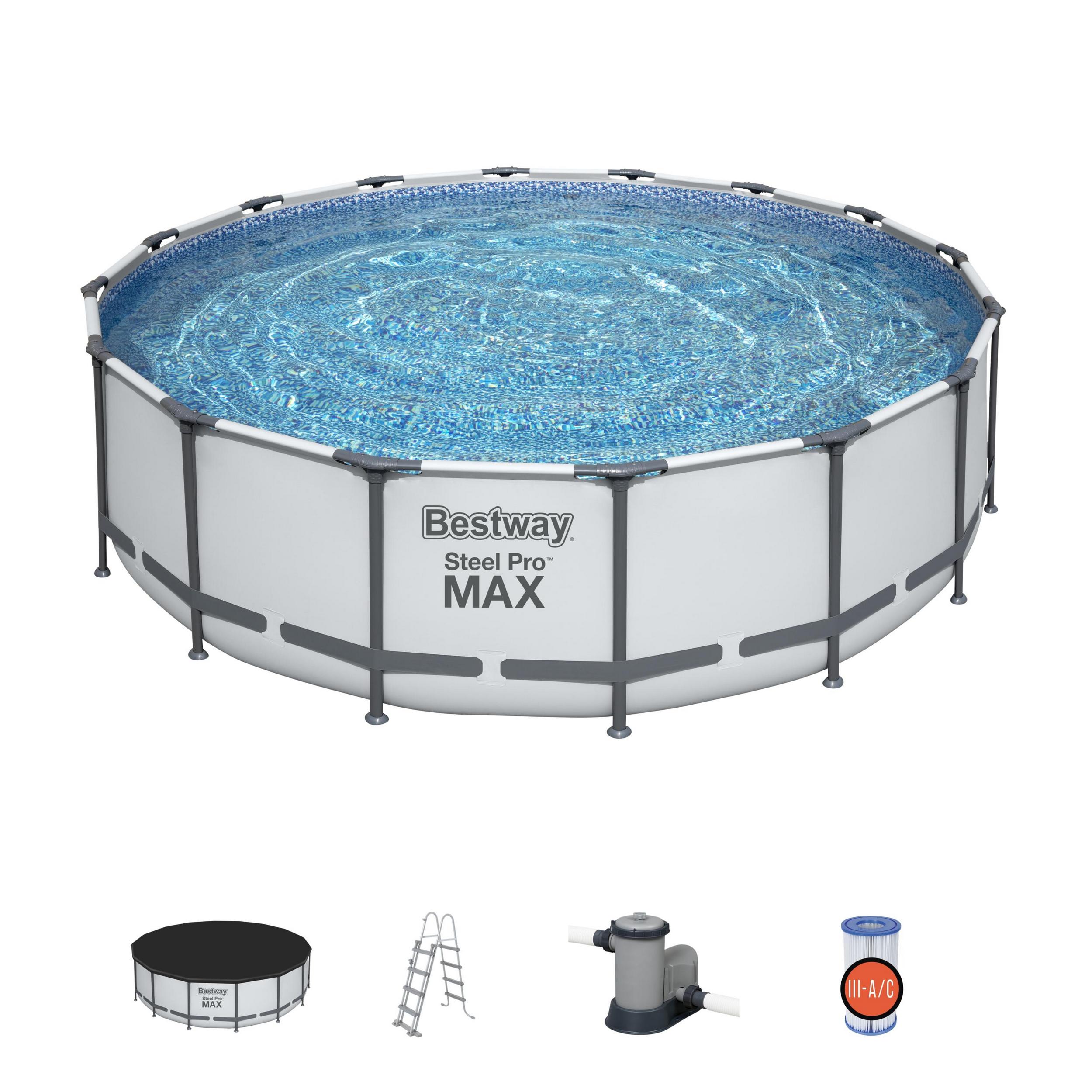 Bestway zwembad steel pro max set rond 488 - Afbeelding 4