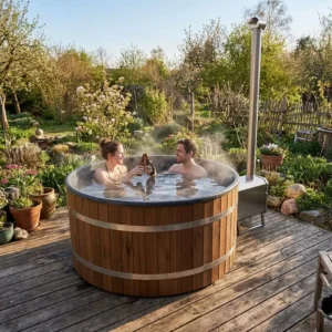 Basic Line Hot tub met 30 kw Externe kachel