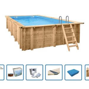 Woody rechthoek 7,90 x 4,00 m / 1,38m