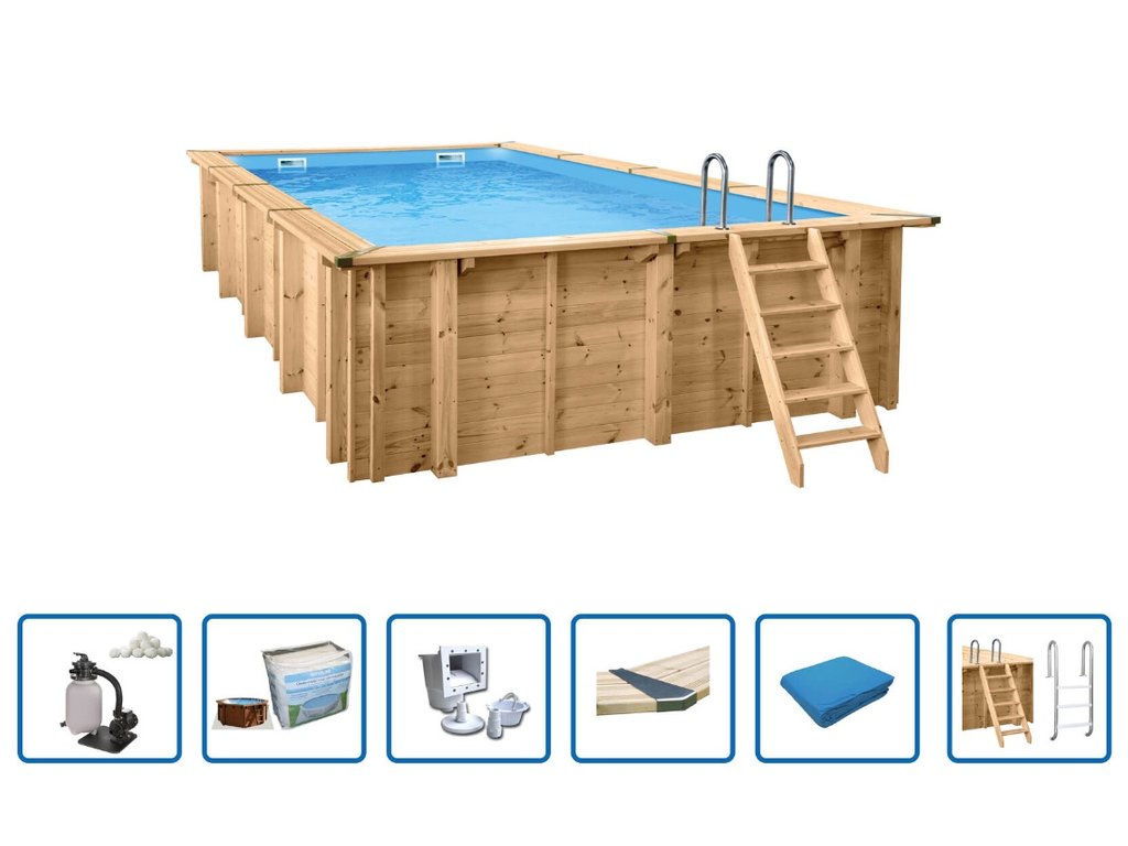 Woody rechthoek 7,90 x 4,00 m / 1,38m