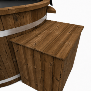 Houten kist voor zandfilter