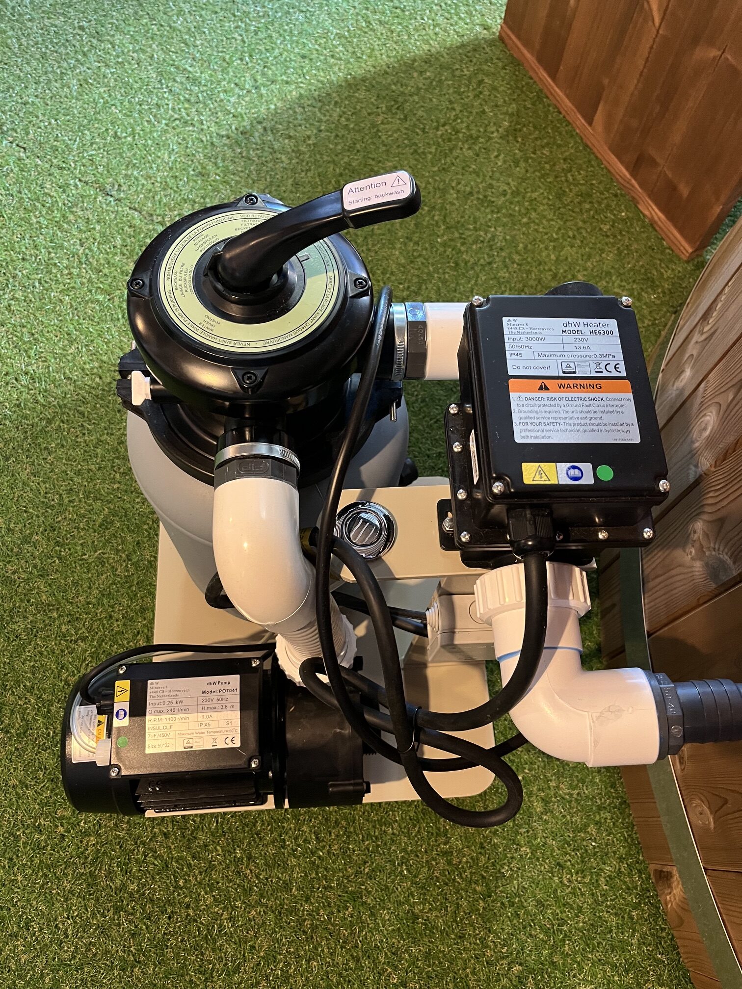 Zandfilter en 3 kW heater - Afbeelding 3